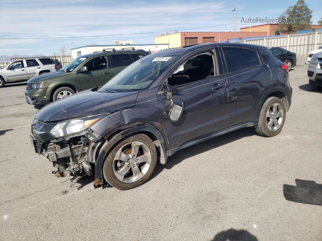 2016 Honda Hr-v Ex Gray vin: 3CZRU5H54GM755114