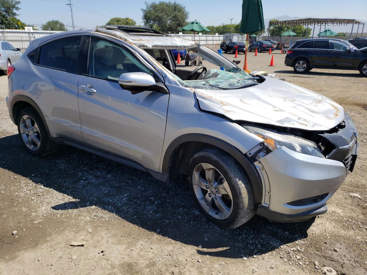 2017 Honda Hr-v Ex Silver vin: 3CZRU5H54HM702527