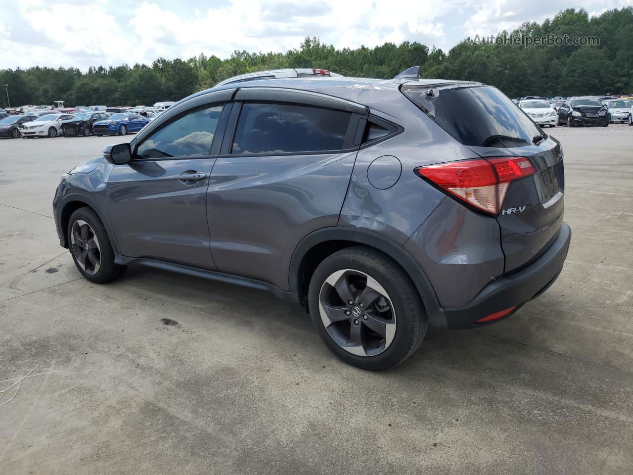 2018 Honda Hr-v Ex Gray vin: 3CZRU5H54JM701206