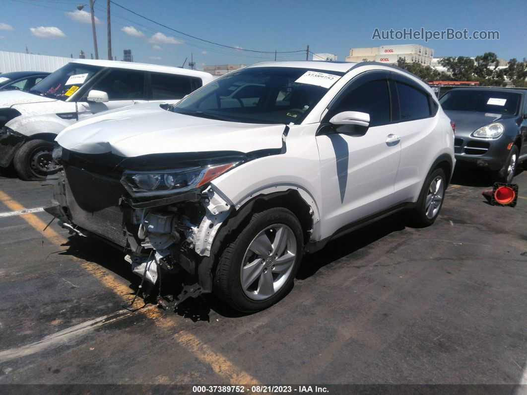 2019 Honda Hr-v Ex White vin: 3CZRU5H54KM705547