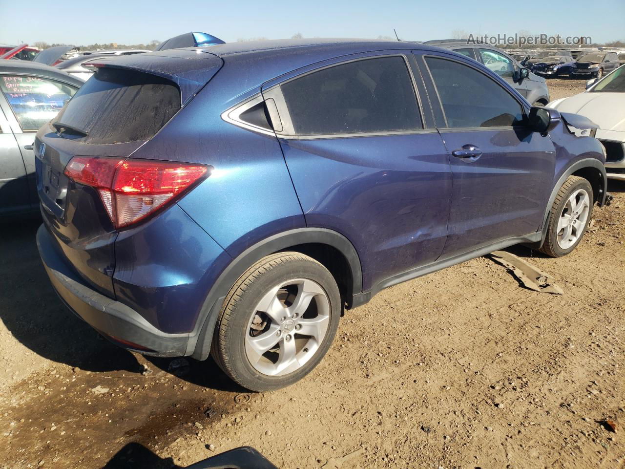 2016 Honda Hr-v Ex Blue vin: 3CZRU5H55GM728889