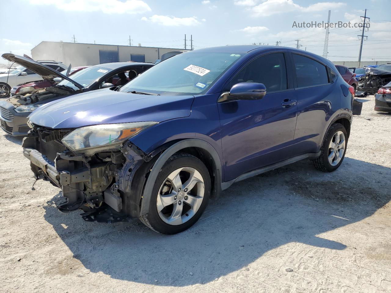 2016 Honda Hr-v Ex Blue vin: 3CZRU5H55GM735714