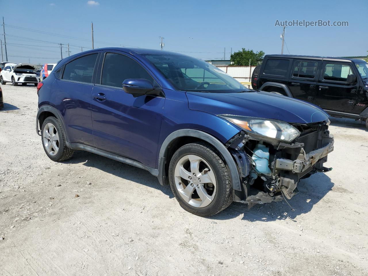 2016 Honda Hr-v Ex Blue vin: 3CZRU5H55GM735714