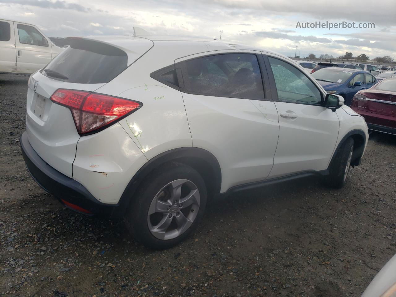 2016 Honda Hr-v Ex White vin: 3CZRU5H55GM751055