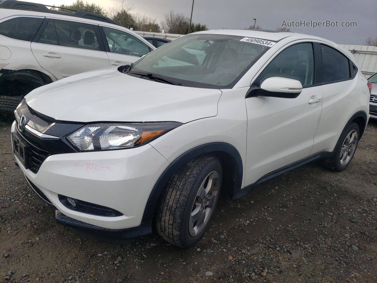 2016 Honda Hr-v Ex White vin: 3CZRU5H55GM751055