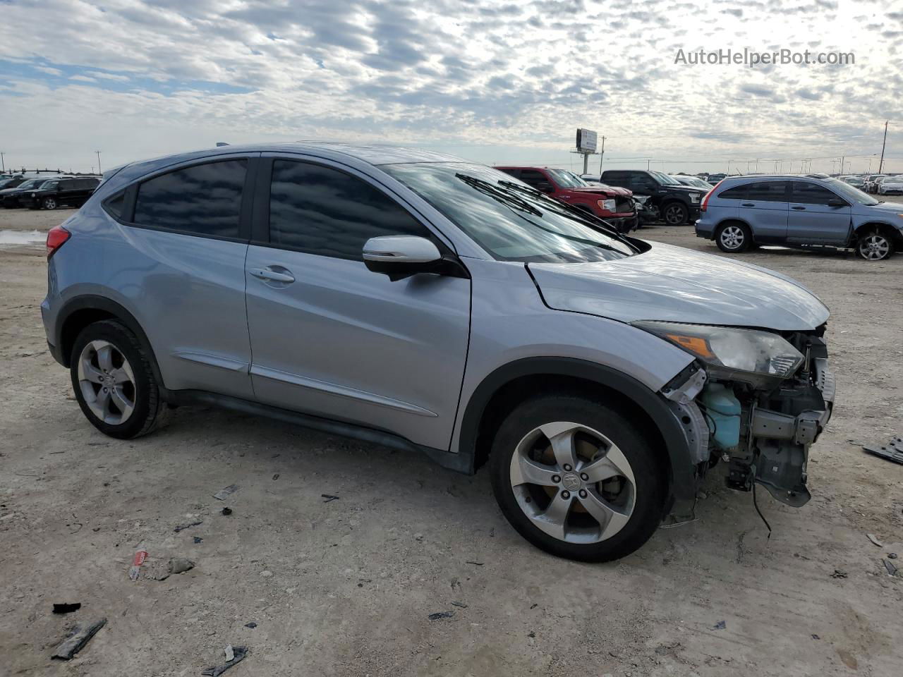 2017 Honda Hr-v Ex Silver vin: 3CZRU5H55HM707719