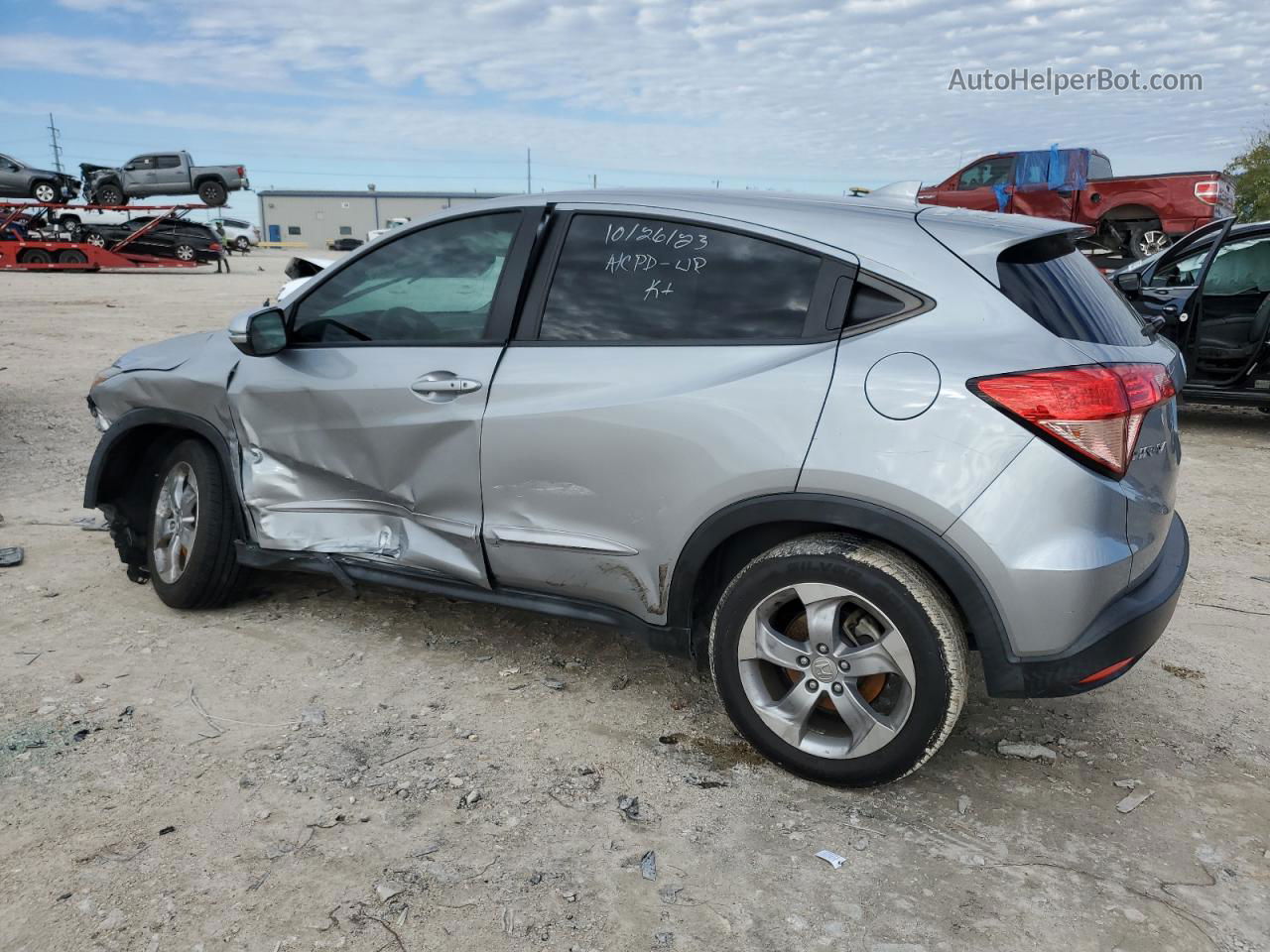 2017 Honda Hr-v Ex Silver vin: 3CZRU5H55HM707719