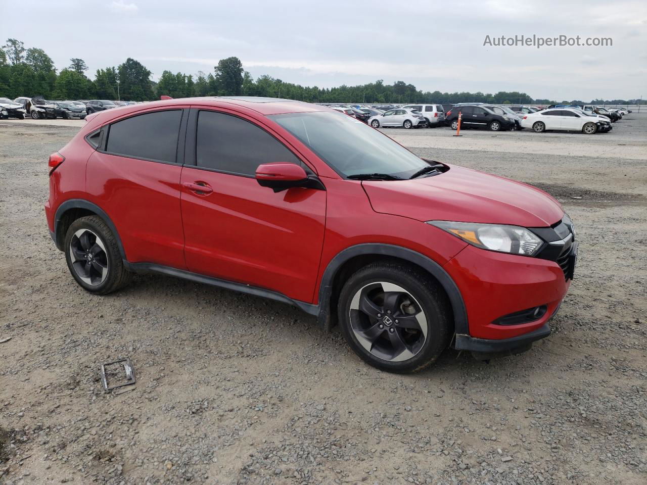 2018 Honda Hr-v Ex Красный vin: 3CZRU5H55JM700064