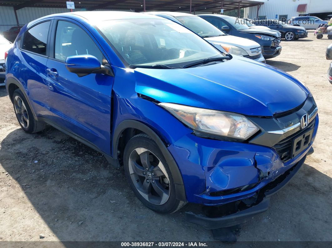 2018 Honda Hr-v Ex Blue vin: 3CZRU5H55JM718693