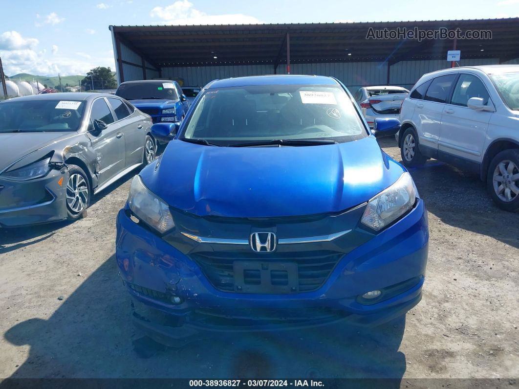 2018 Honda Hr-v Ex Blue vin: 3CZRU5H55JM718693