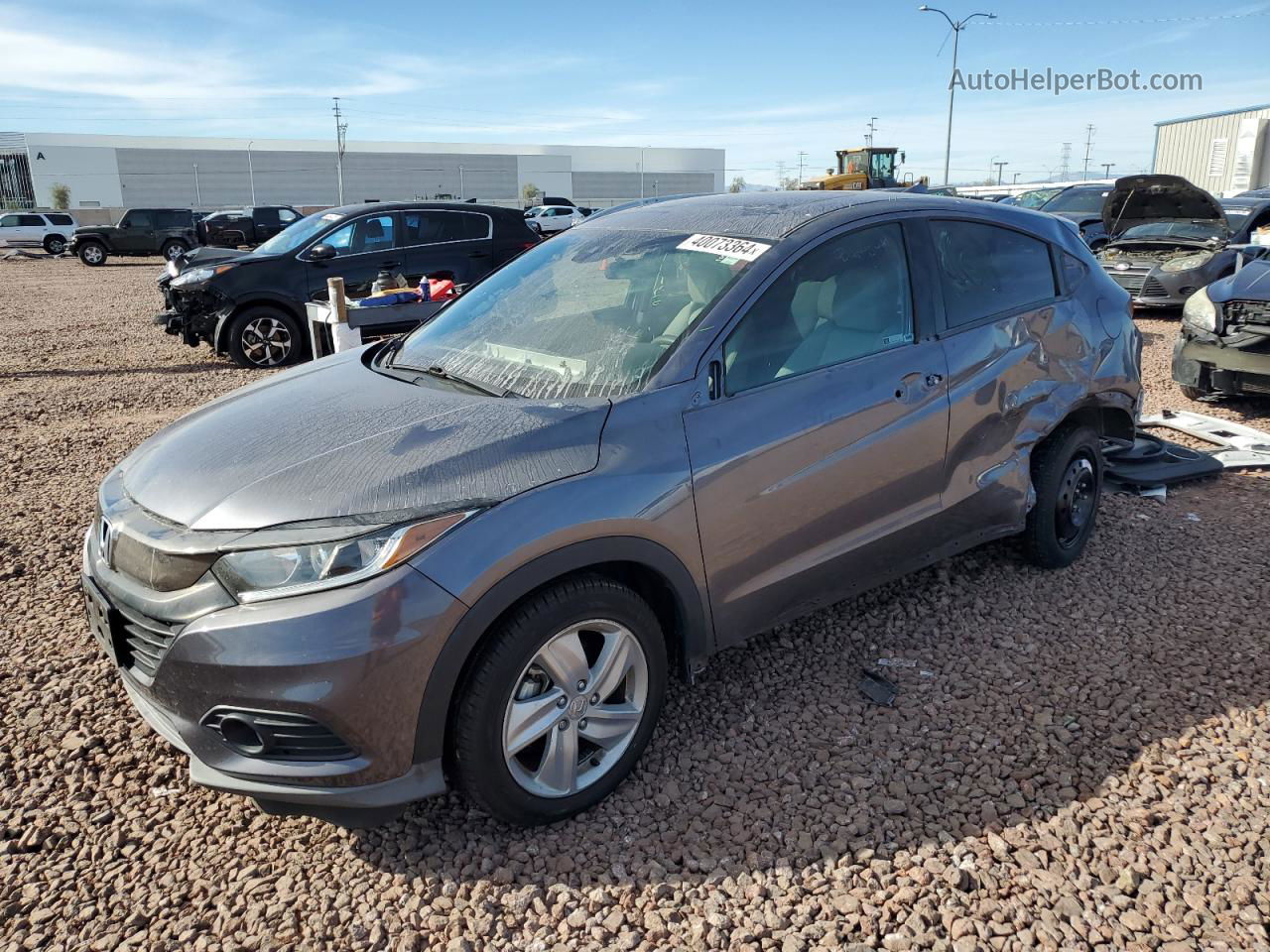 2019 Honda Hr-v Ex Silver vin: 3CZRU5H55KM706318