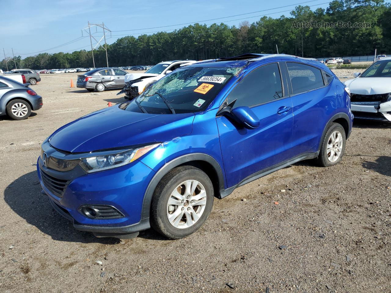 2019 Honda Hr-v Ex Blue vin: 3CZRU5H55KM715276