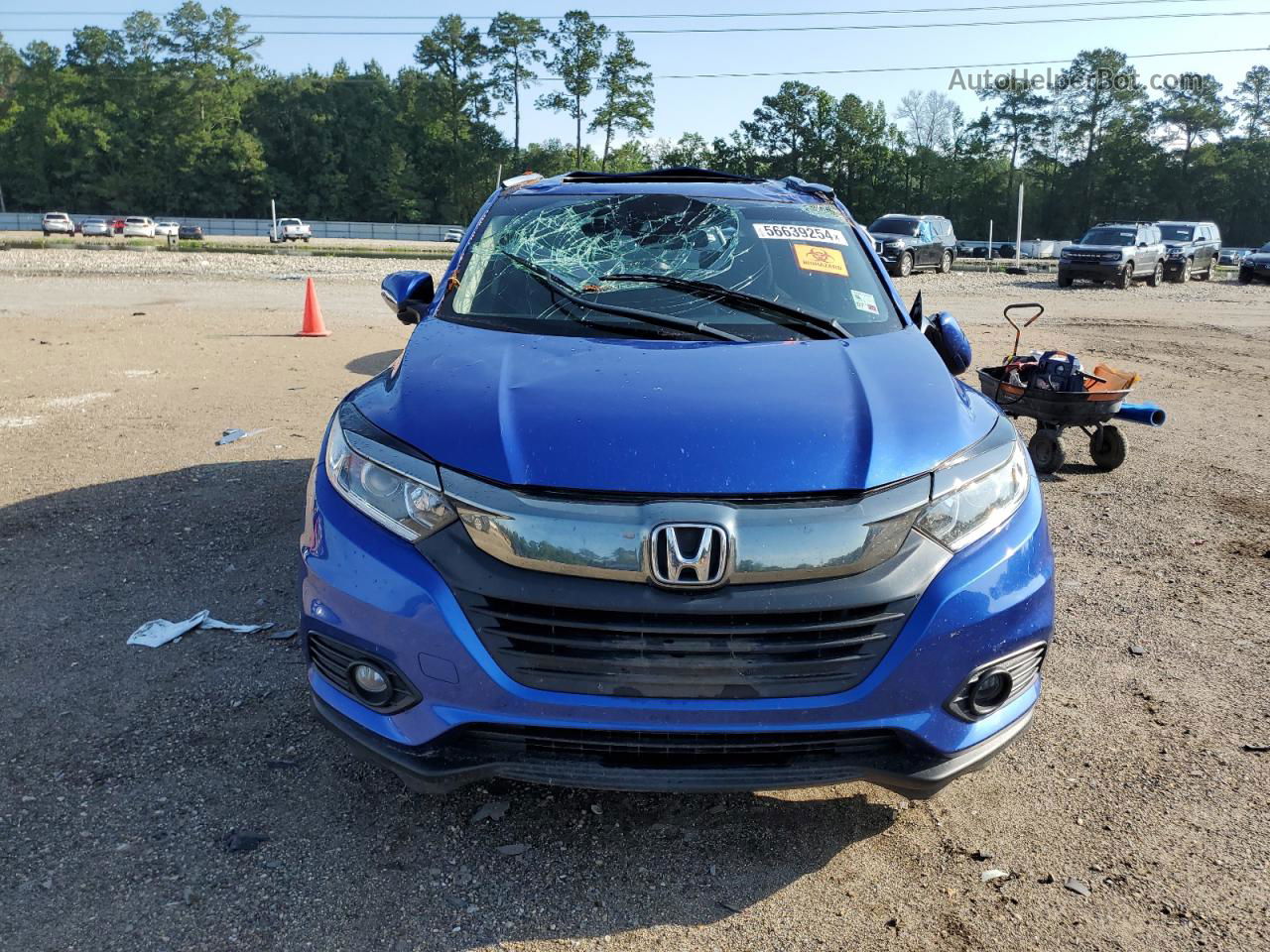 2019 Honda Hr-v Ex Blue vin: 3CZRU5H55KM715276