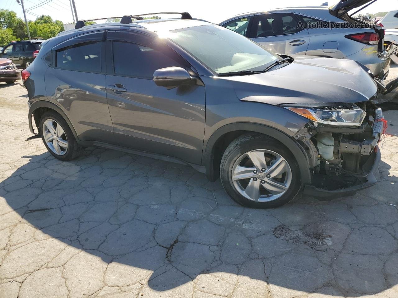 2019 Honda Hr-v Ex Gray vin: 3CZRU5H55KM717108