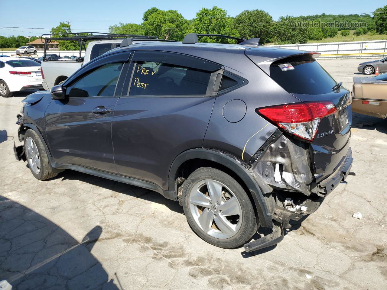 2019 Honda Hr-v Ex Gray vin: 3CZRU5H55KM717108