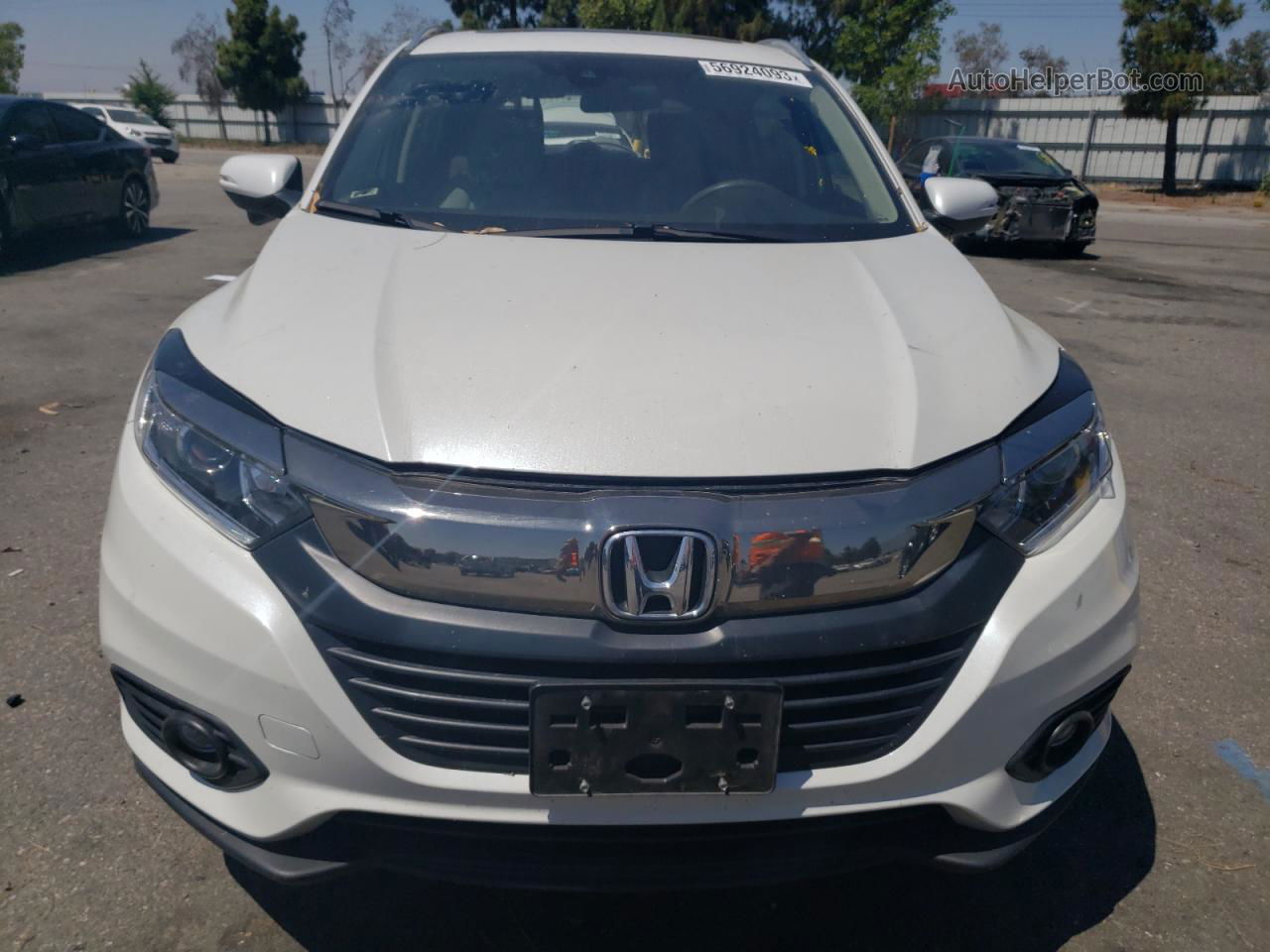 2021 Honda Hr-v Ex White vin: 3CZRU5H55MM708007