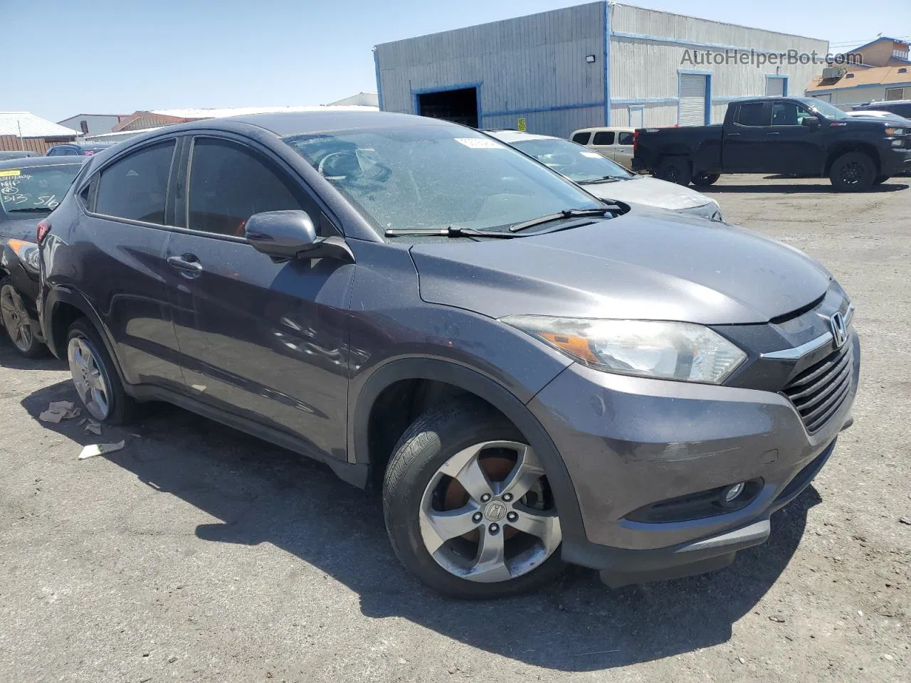 2016 Honda Hr-v Ex Gray vin: 3CZRU5H56GM711972