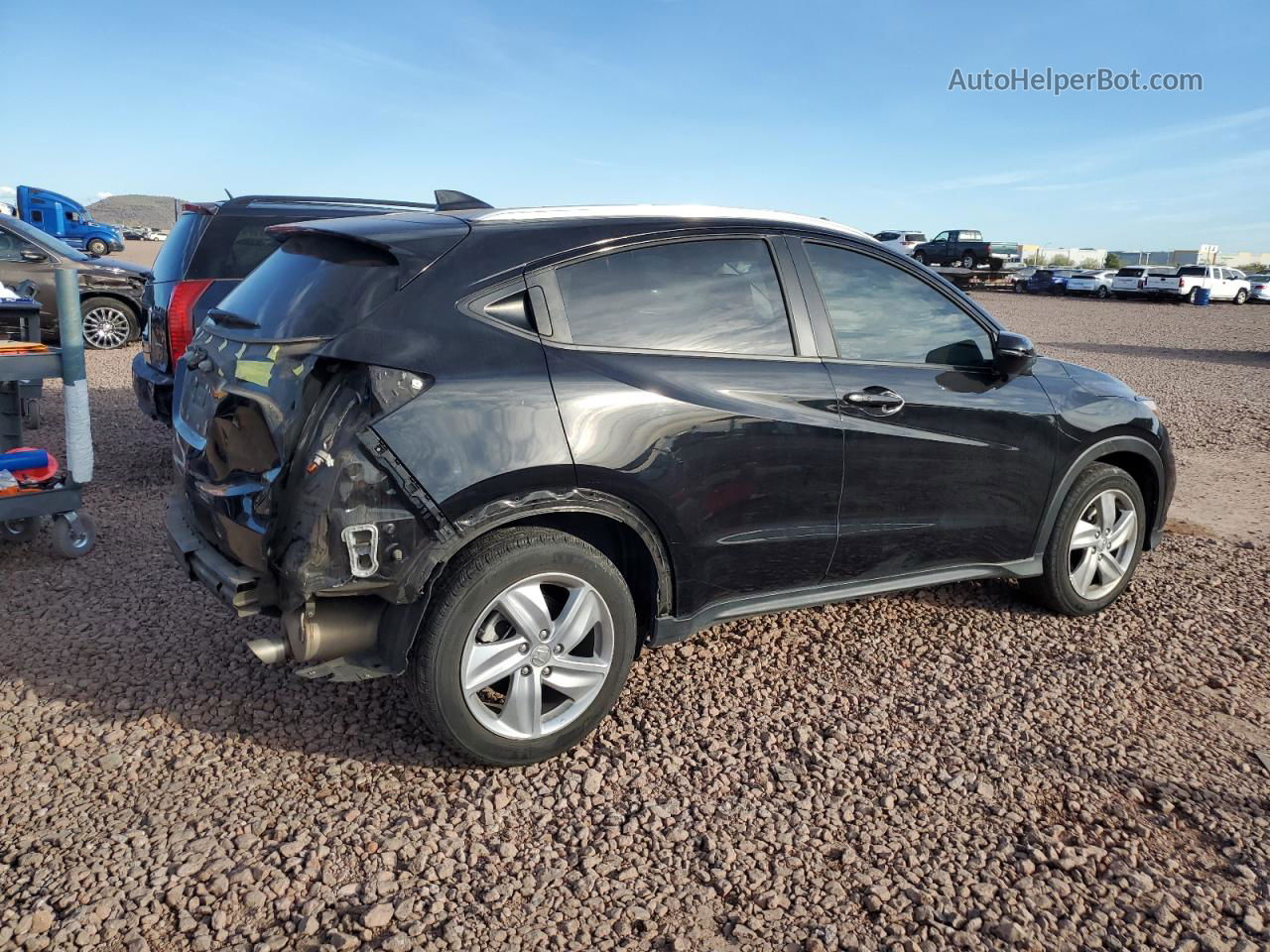 2019 Honda Hr-v Ex Black vin: 3CZRU5H56KM720289