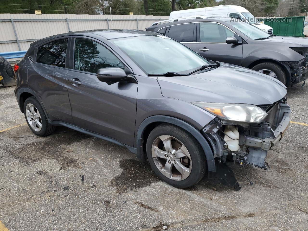 2016 Honda Hr-v Ex Gray vin: 3CZRU5H57GM721071