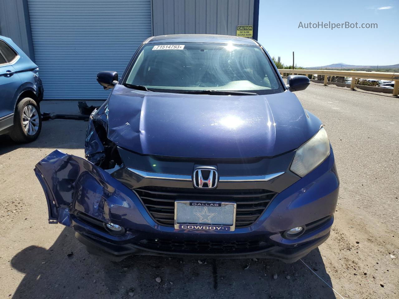 2016 Honda Hr-v Ex Blue vin: 3CZRU5H57GM741417