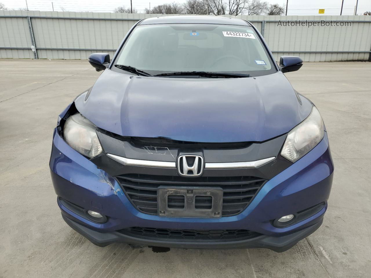 2016 Honda Hr-v Ex Blue vin: 3CZRU5H57GM741451