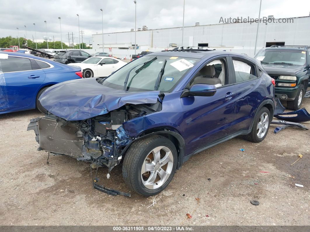 2016 Honda Hr-v Ex Blue vin: 3CZRU5H57GM745290