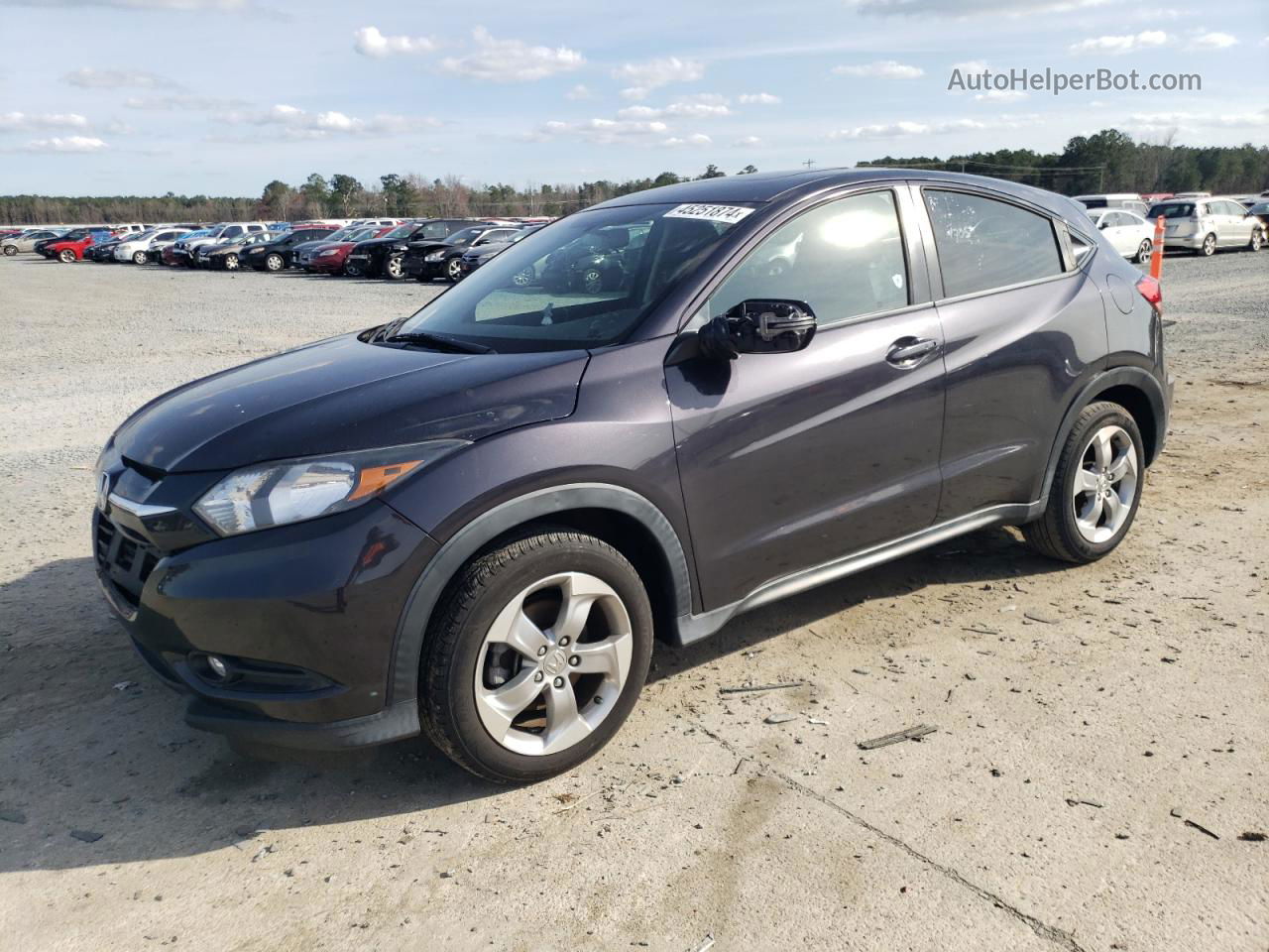 2017 Honda Hr-v Ex Purple vin: 3CZRU5H57HM716292