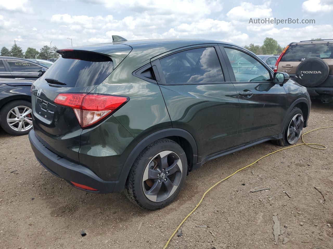 2018 Honda Hr-v Ex Green vin: 3CZRU5H57JG701358