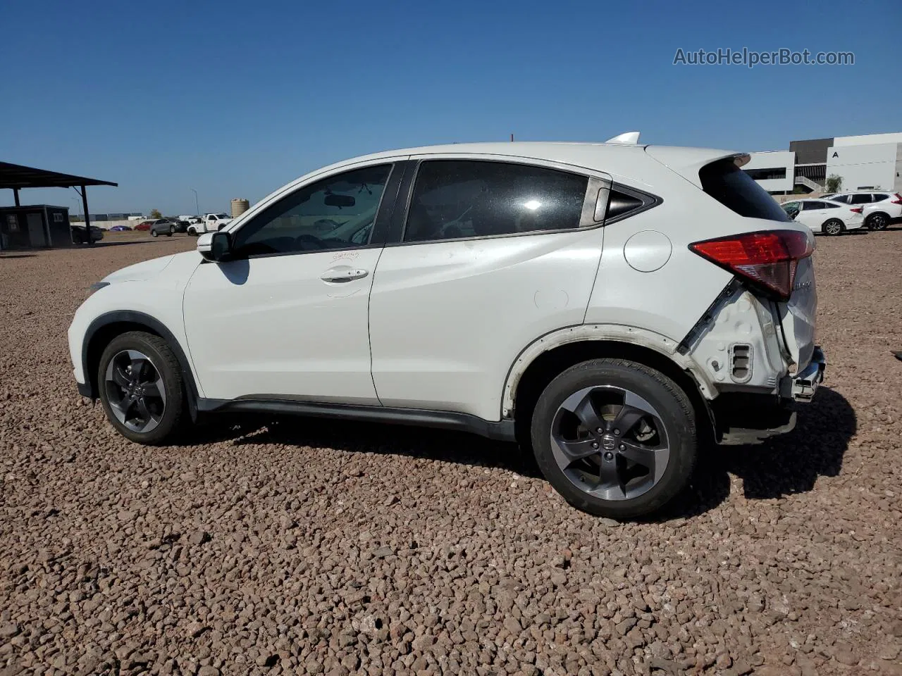 2018 Honda Hr-v Ex White vin: 3CZRU5H57JM714399