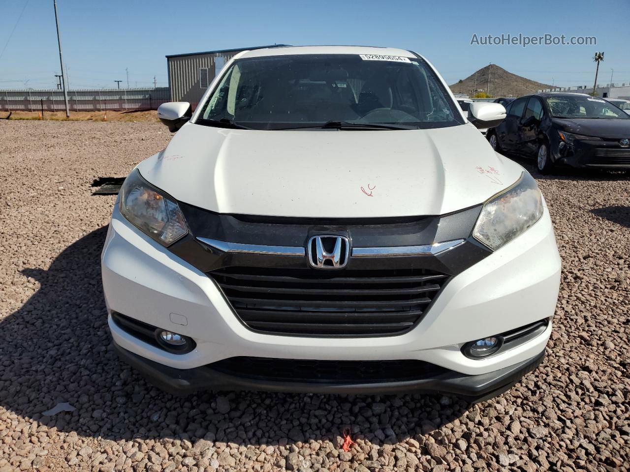 2018 Honda Hr-v Ex White vin: 3CZRU5H57JM714399