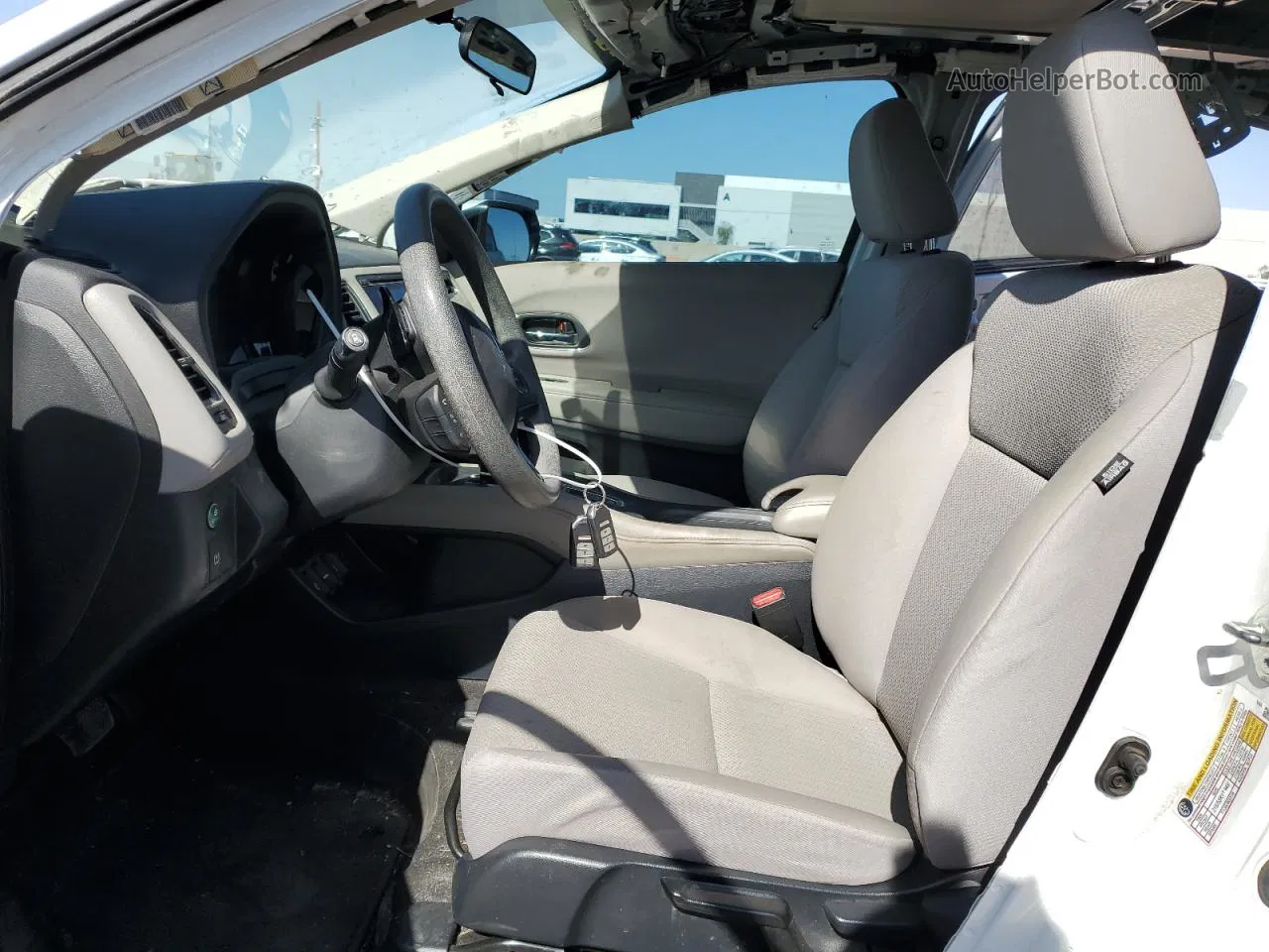 2018 Honda Hr-v Ex White vin: 3CZRU5H57JM714399