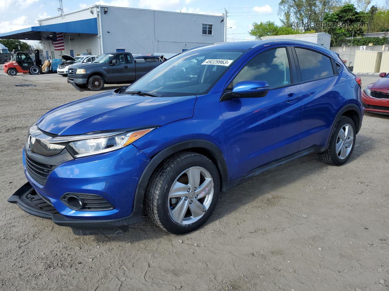 2019 Honda Hr-v Ex Blue vin: 3CZRU5H57KM708569