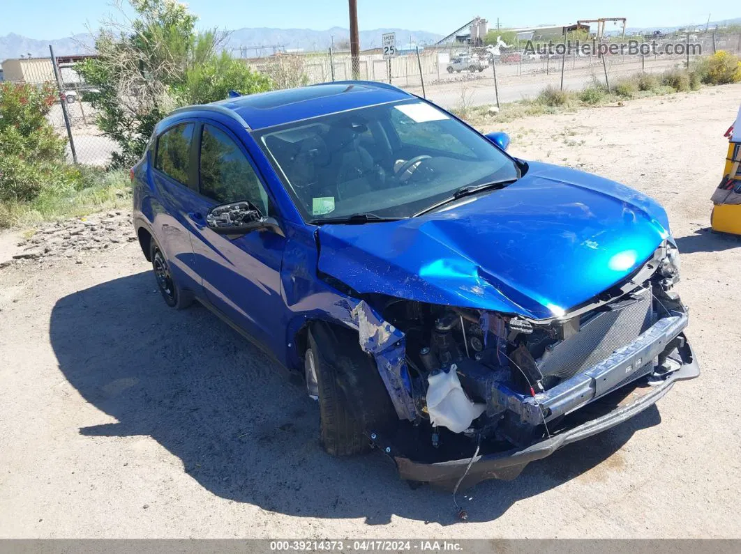 2019 Honda Hr-v Ex Blue vin: 3CZRU5H57KM715294