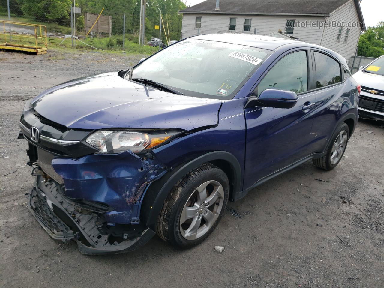 2016 Honda Hr-v Ex Blue vin: 3CZRU5H58GM724724