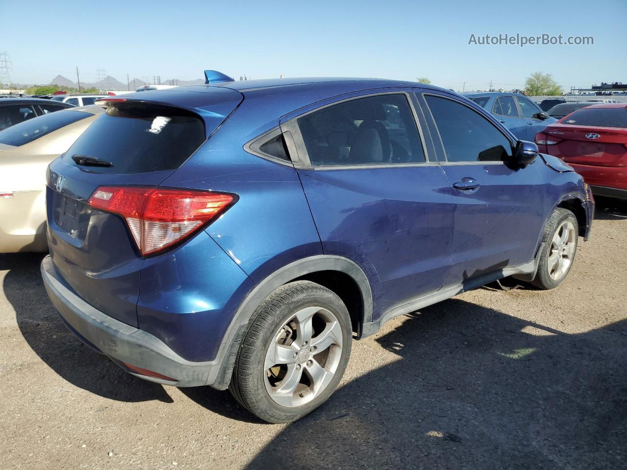 2016 Honda Hr-v Ex Blue vin: 3CZRU5H58GM725582