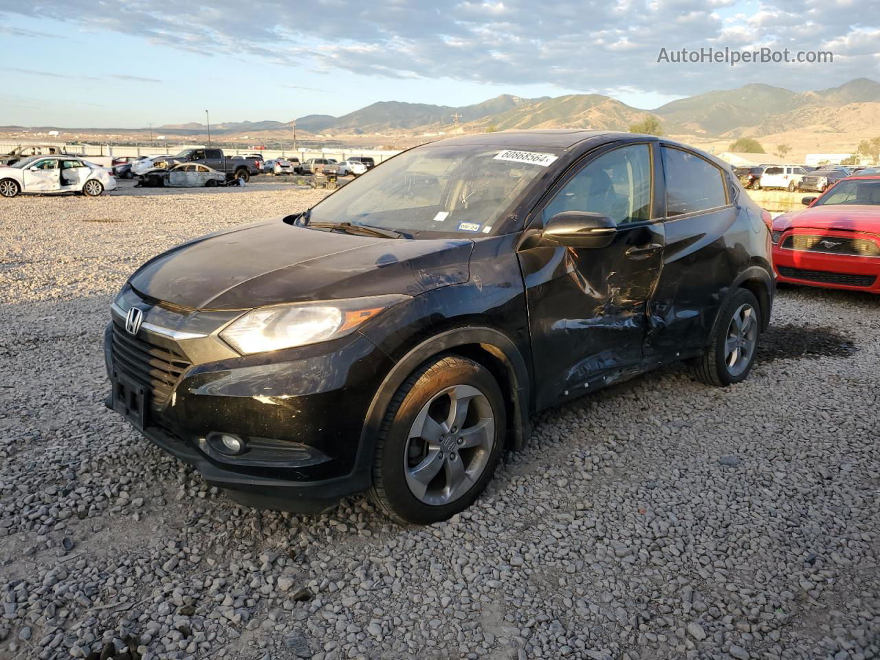 2017 Honda Hr-v Ex Black vin: 3CZRU5H58HG705669