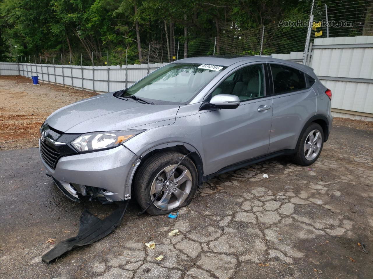 2017 Honda Hr-v Ex Silver vin: 3CZRU5H58HM710498