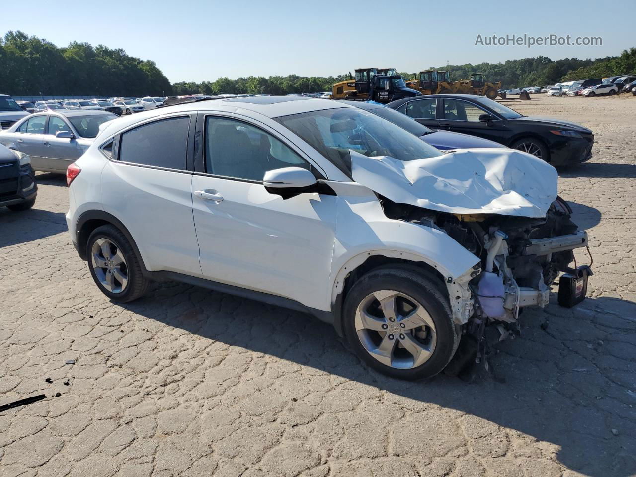 2017 Honda Hr-v Ex White vin: 3CZRU5H58HM727088