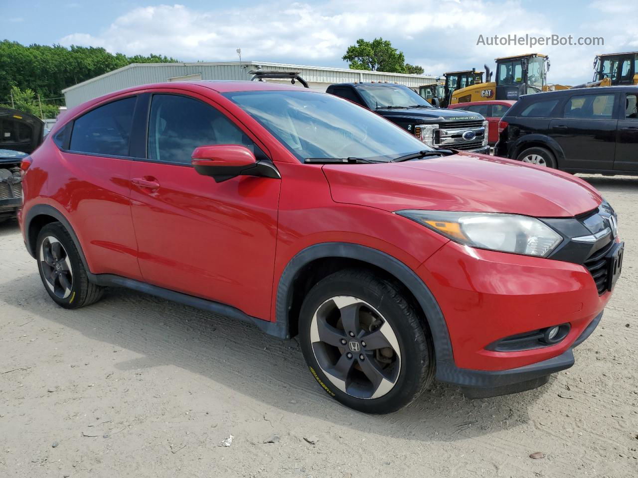 2018 Honda Hr-v Ex Red vin: 3CZRU5H58JM714721