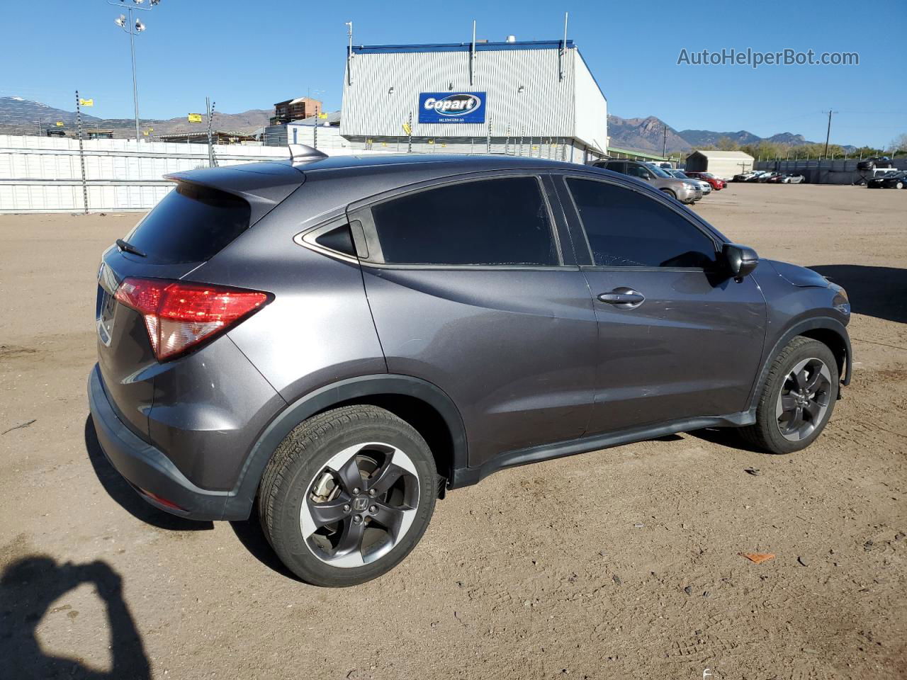 2018 Honda Hr-v Ex Gray vin: 3CZRU5H58JM717151