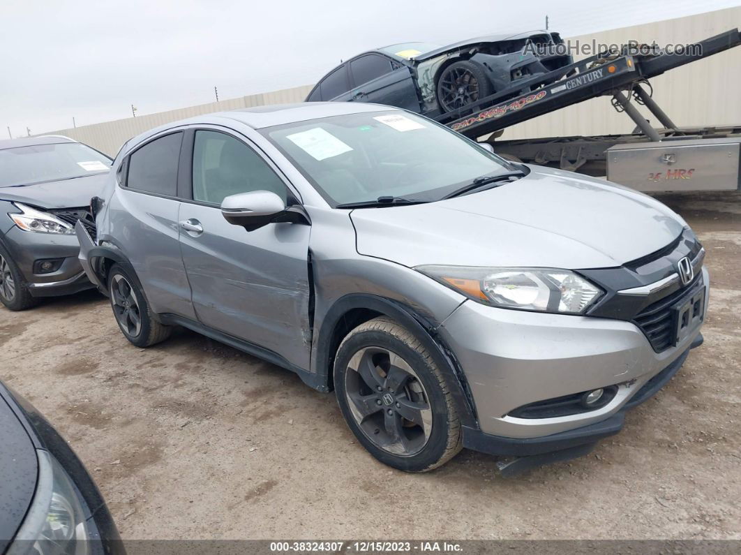 2018 Honda Hr-v Ex Silver vin: 3CZRU5H58JM723158