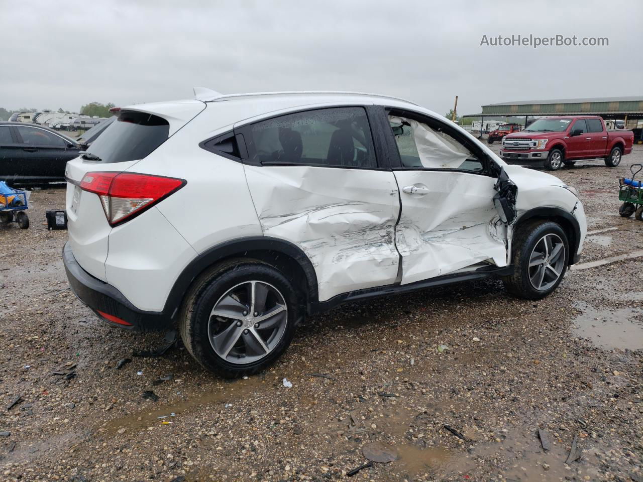 2021 Honda Hr-v Ex White vin: 3CZRU5H58MM719597