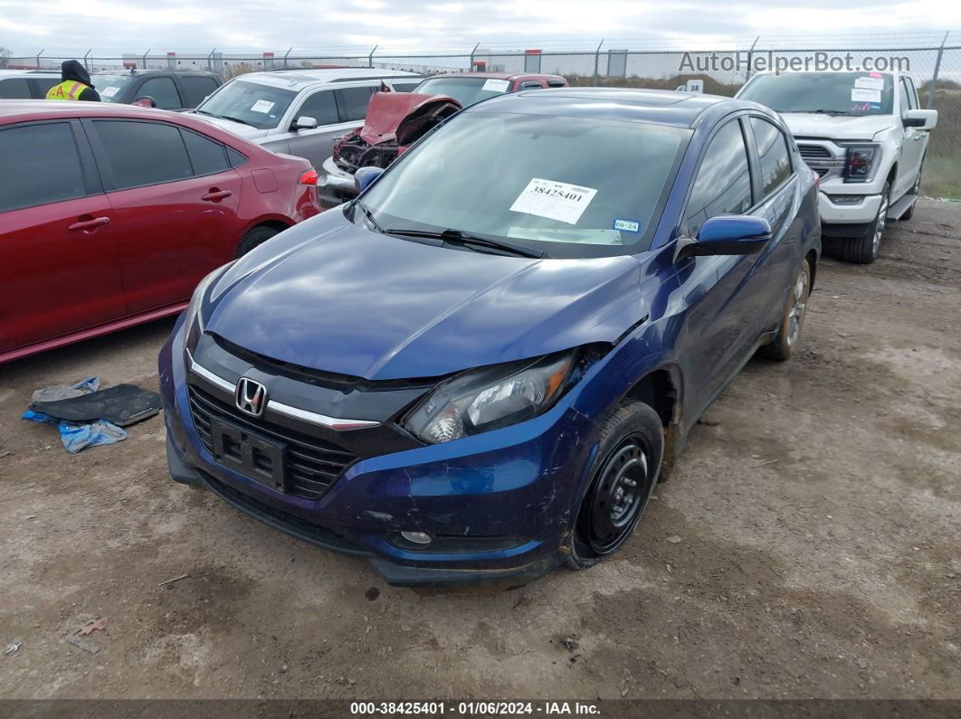 2017 Honda Hr-v Ex Blue vin: 3CZRU5H59HG706751