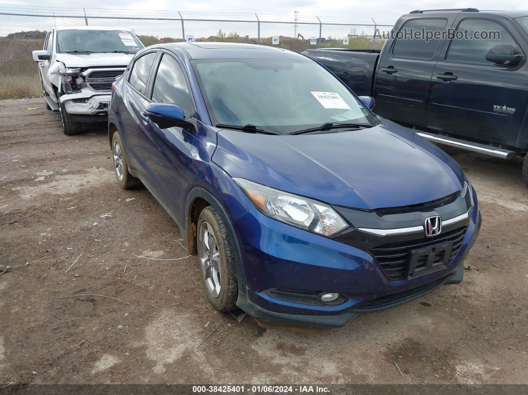 2017 Honda Hr-v Ex Blue vin: 3CZRU5H59HG706751