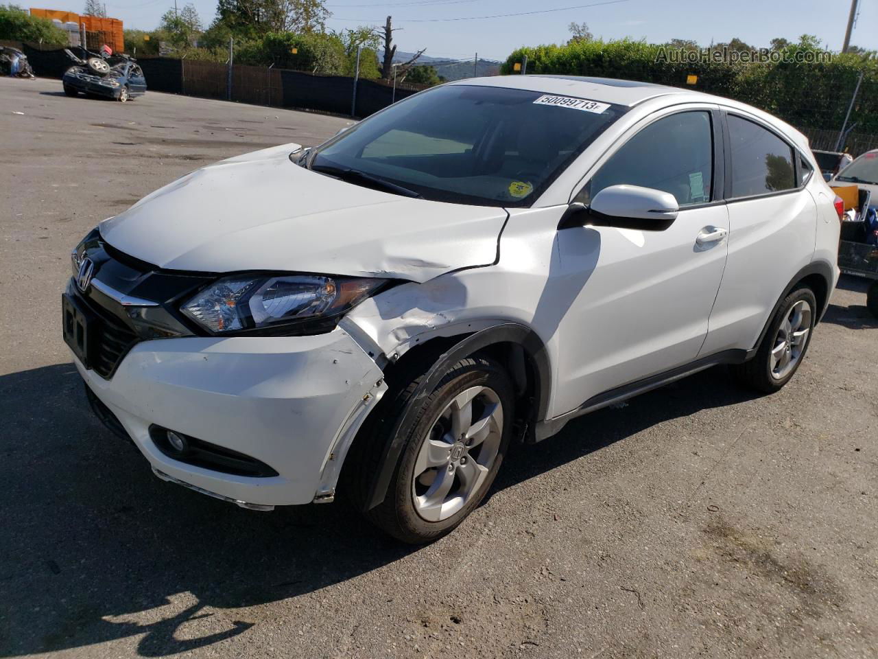 2017 Honda Hr-v Ex White vin: 3CZRU5H59HM710865