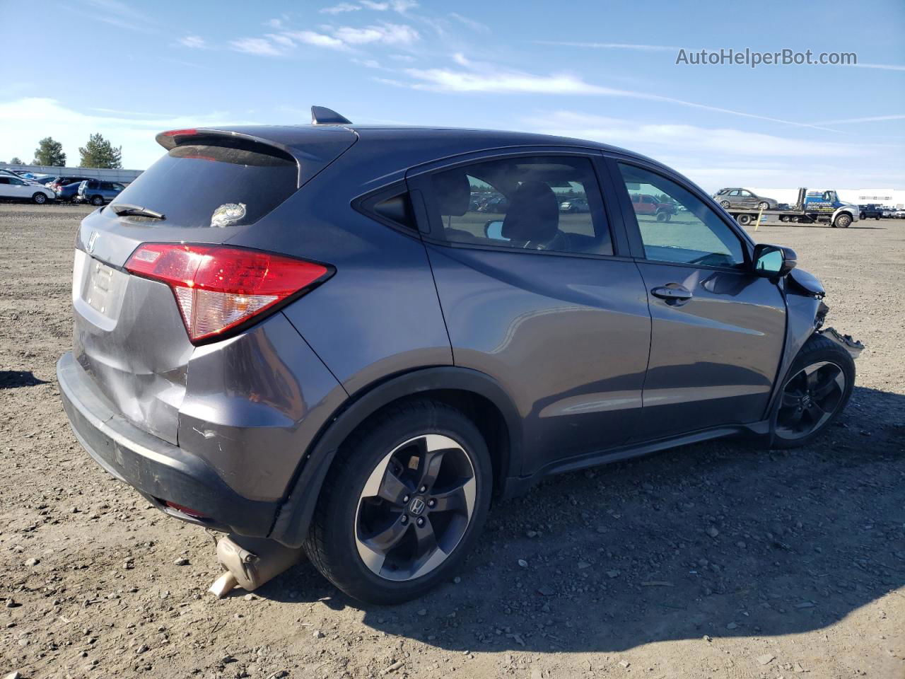 2018 Honda Hr-v Ex Gray vin: 3CZRU5H59JG704990