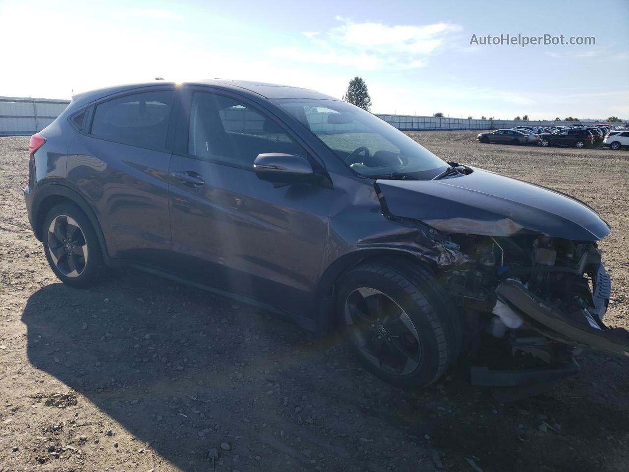 2018 Honda Hr-v Ex Gray vin: 3CZRU5H59JG704990