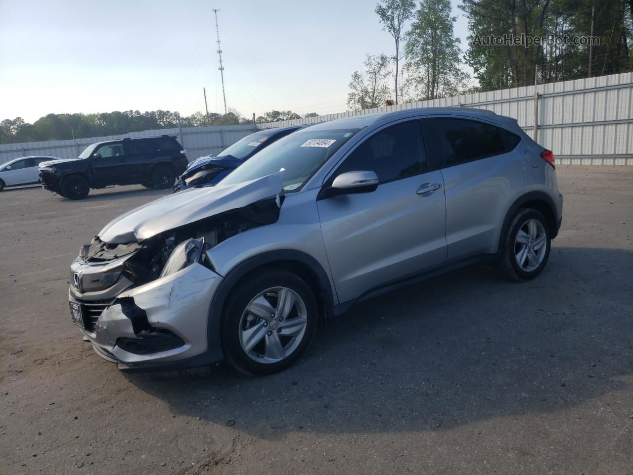 2019 Honda Hr-v Ex Серебряный vin: 3CZRU5H59KM717175