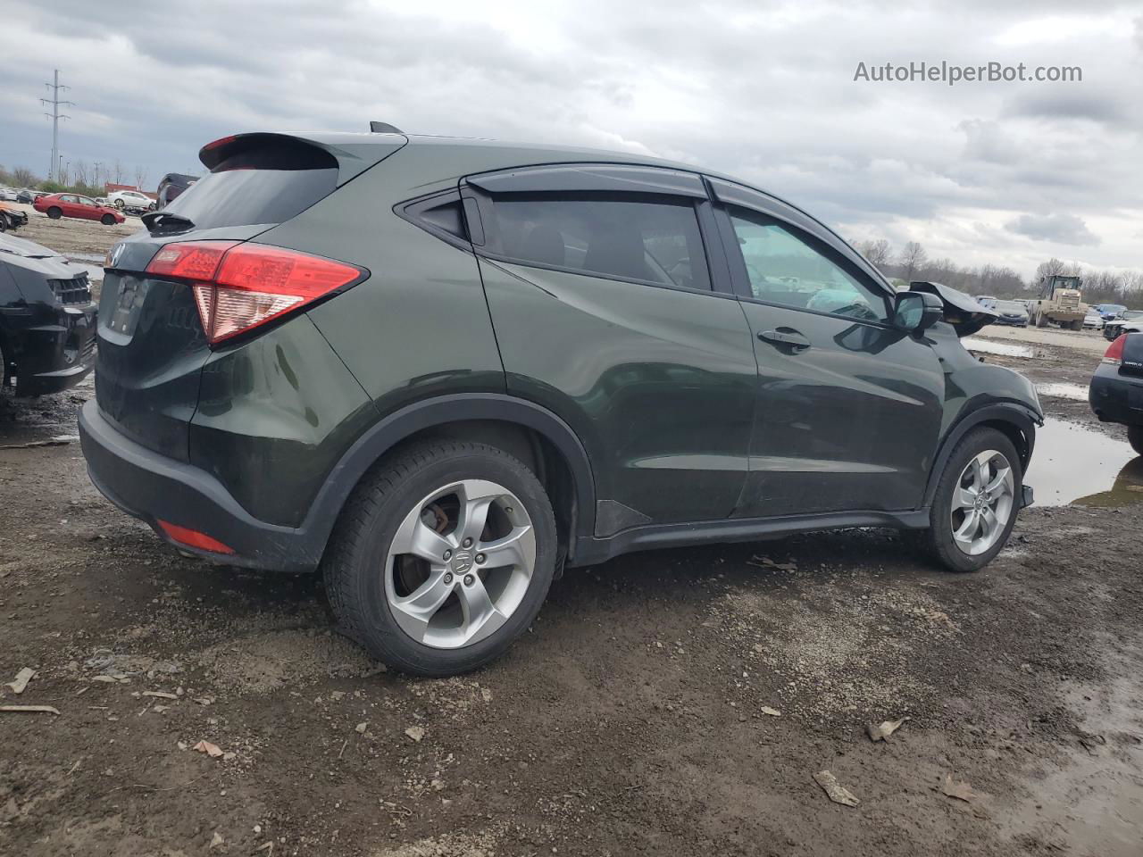 2016 Honda Hr-v Ex Green vin: 3CZRU5H5XGM707097