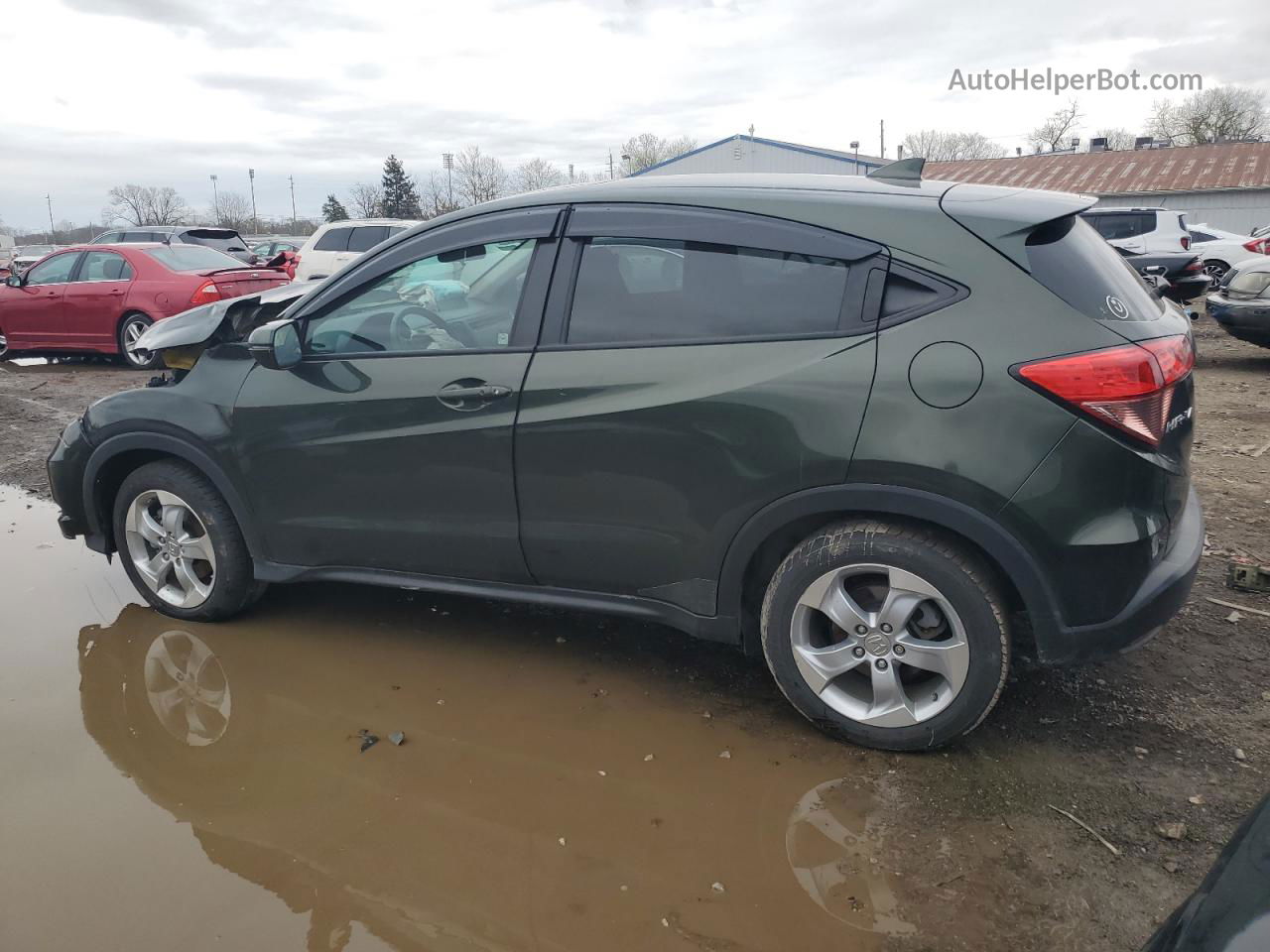 2016 Honda Hr-v Ex Green vin: 3CZRU5H5XGM707097